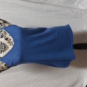 Express Blue Spaghetti strap V-neck tank top Sz XS